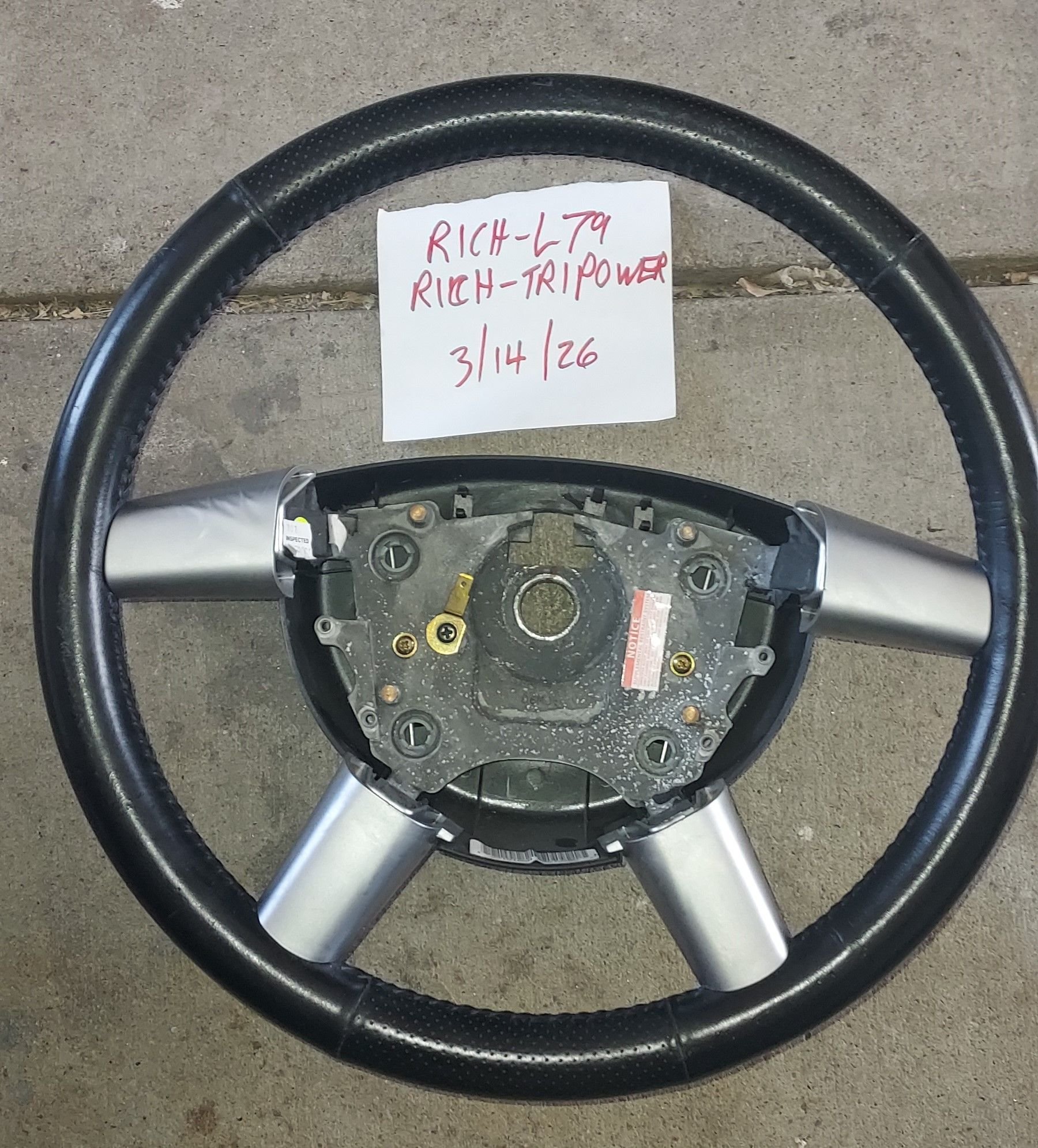 Interior/Upholstery - 2006 GTO steering column parts, blue stitch manual shift boot - Used - 2004 to 2006 Pontiac GTO - Waverly, NE 68462, United States