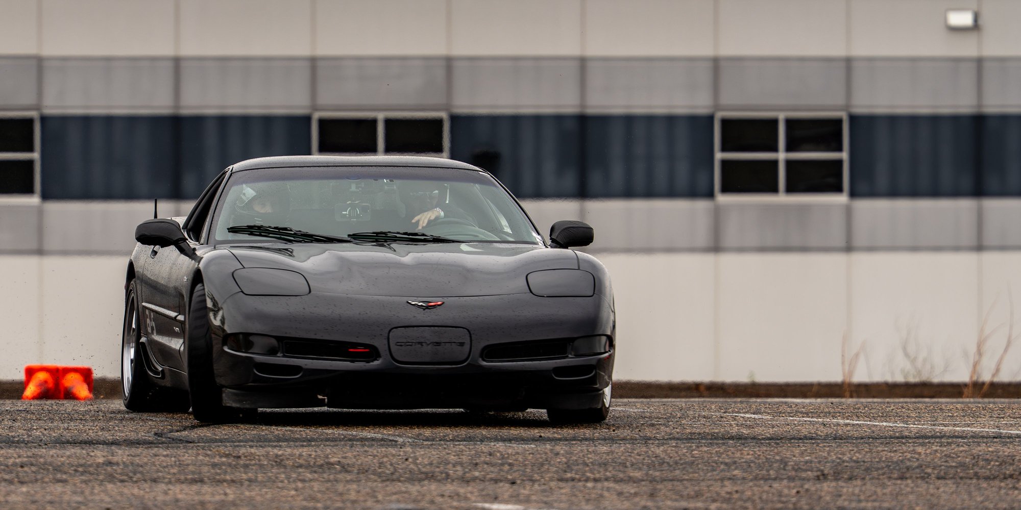 Getting sideways at an autocross event this last weekend in the rain. 