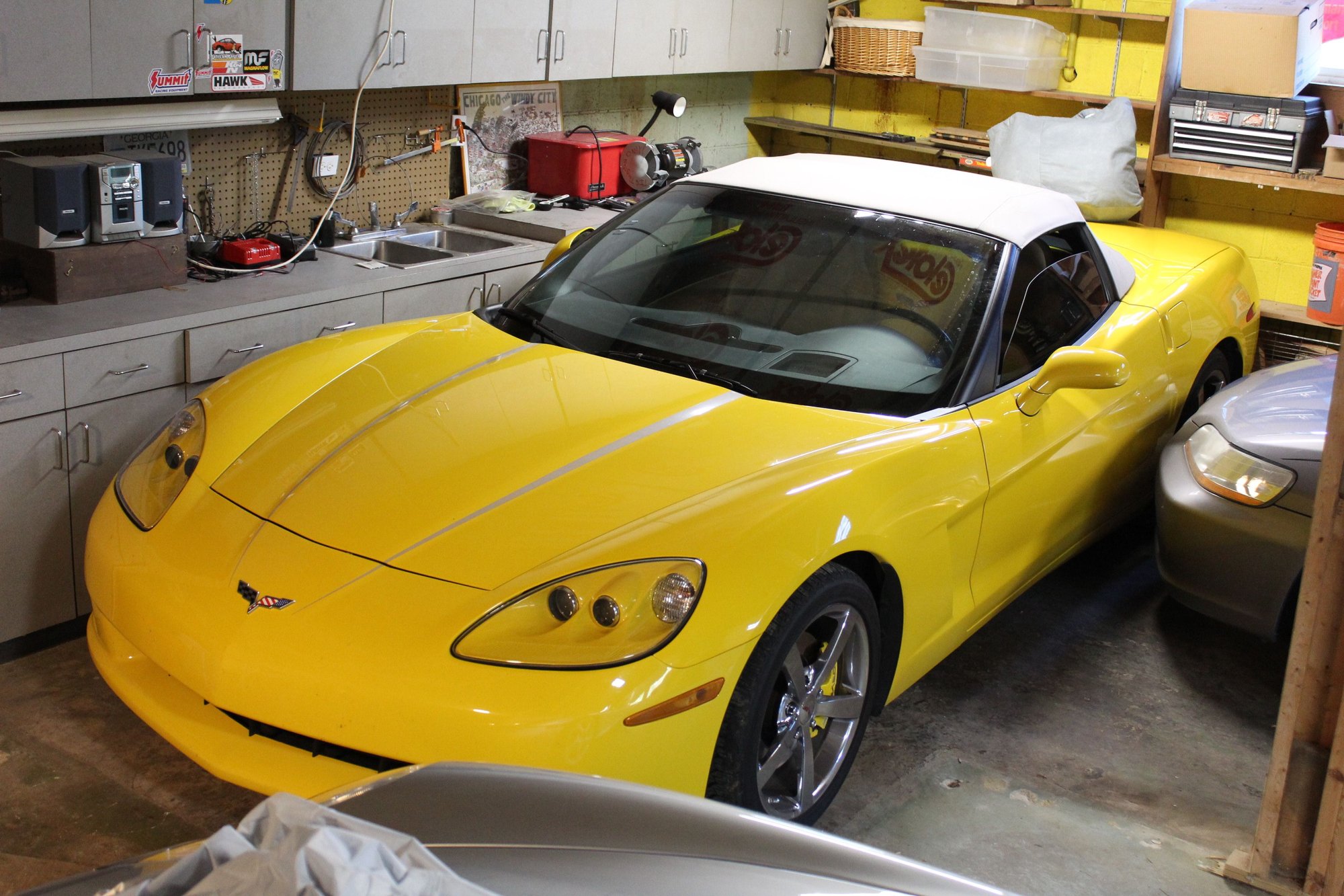 2008 Chevrolet Corvette - 2008 Corvette Convertible LT3 for Sale - Used - VIN 1G1YY36W385132427 - 43,600 Miles - 8 cyl - 2WD - Automatic - Convertible - Yellow - Marietta, GA 30062, United States