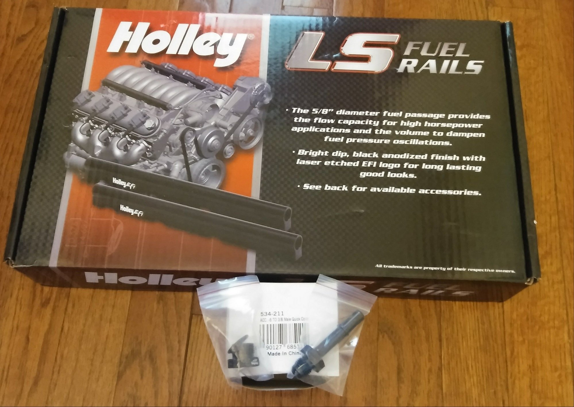 Holley ls fuel rail kit with fuel line adapter LS1TECH Camaro and