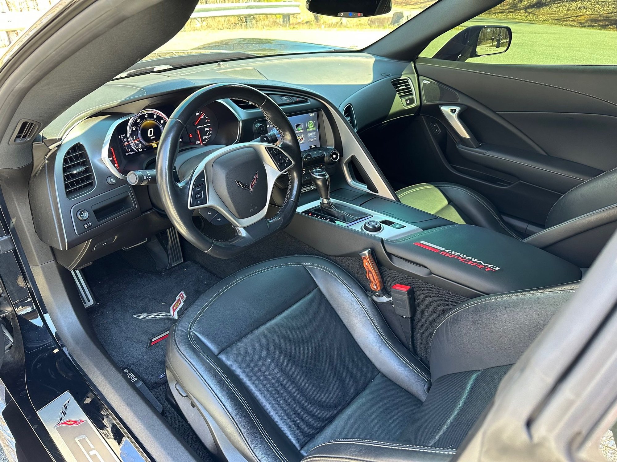 2017 Chevrolet Corvette - 2017 GS Black on Black A8 - Night Rider - Used - VIN 1G1YW2D7XH5124434 - 33,000 Miles - 8 cyl - 2WD - Automatic - Hatchback - Black - Charlottesville, VA 22911, United States