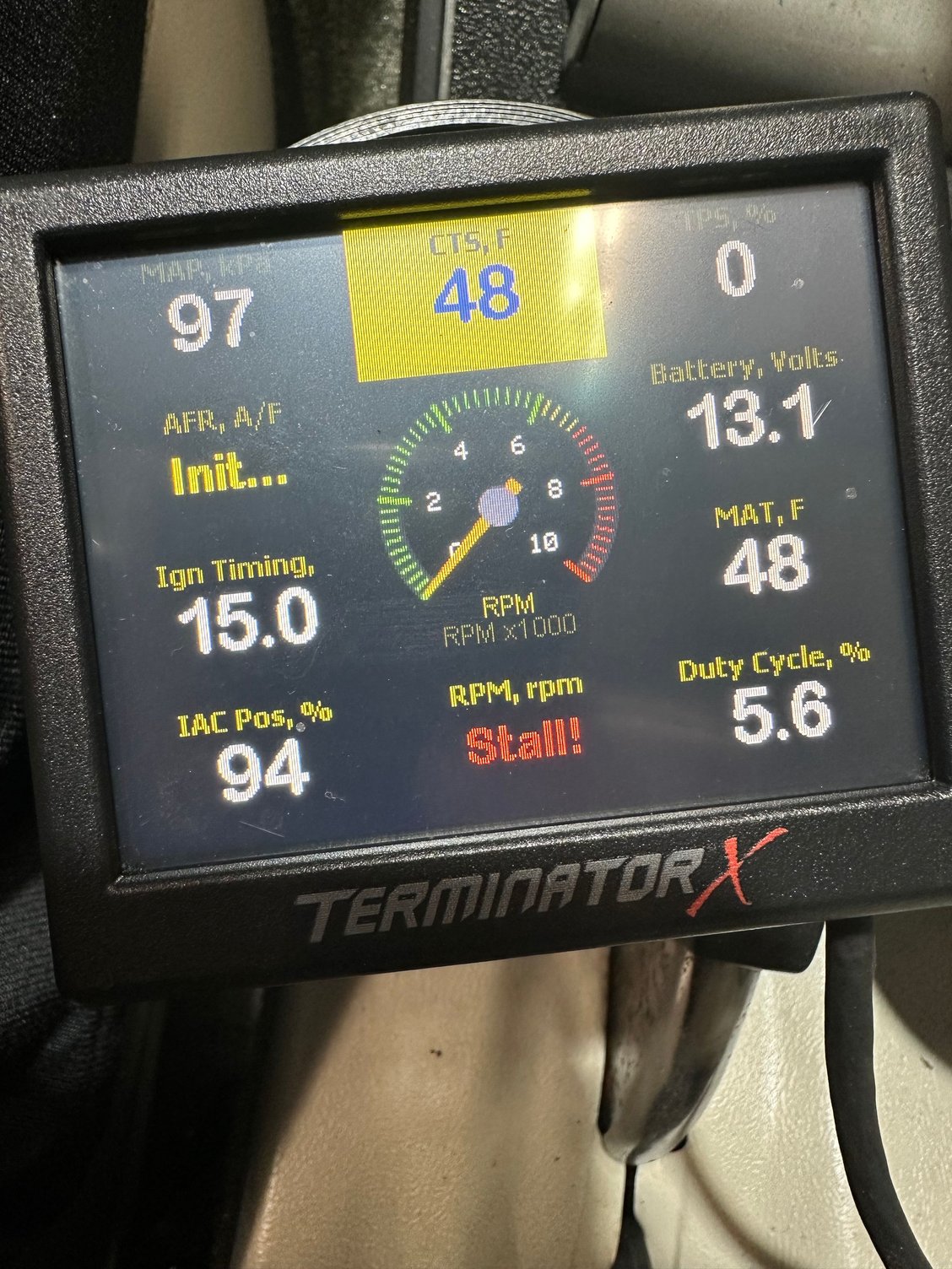 GM sensors and the HIAT custom table with 28* offset in above pic 