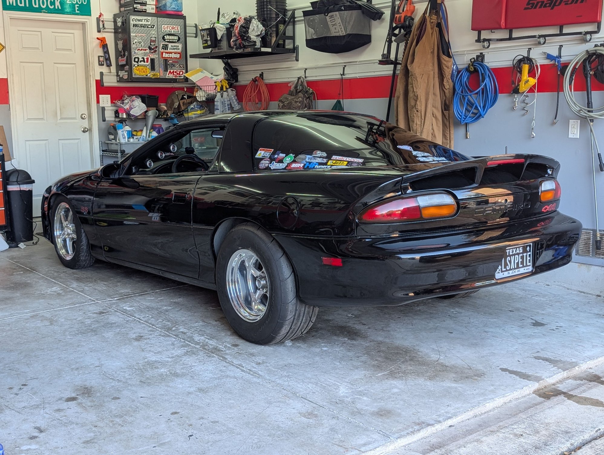 Looking good back in the garage. 