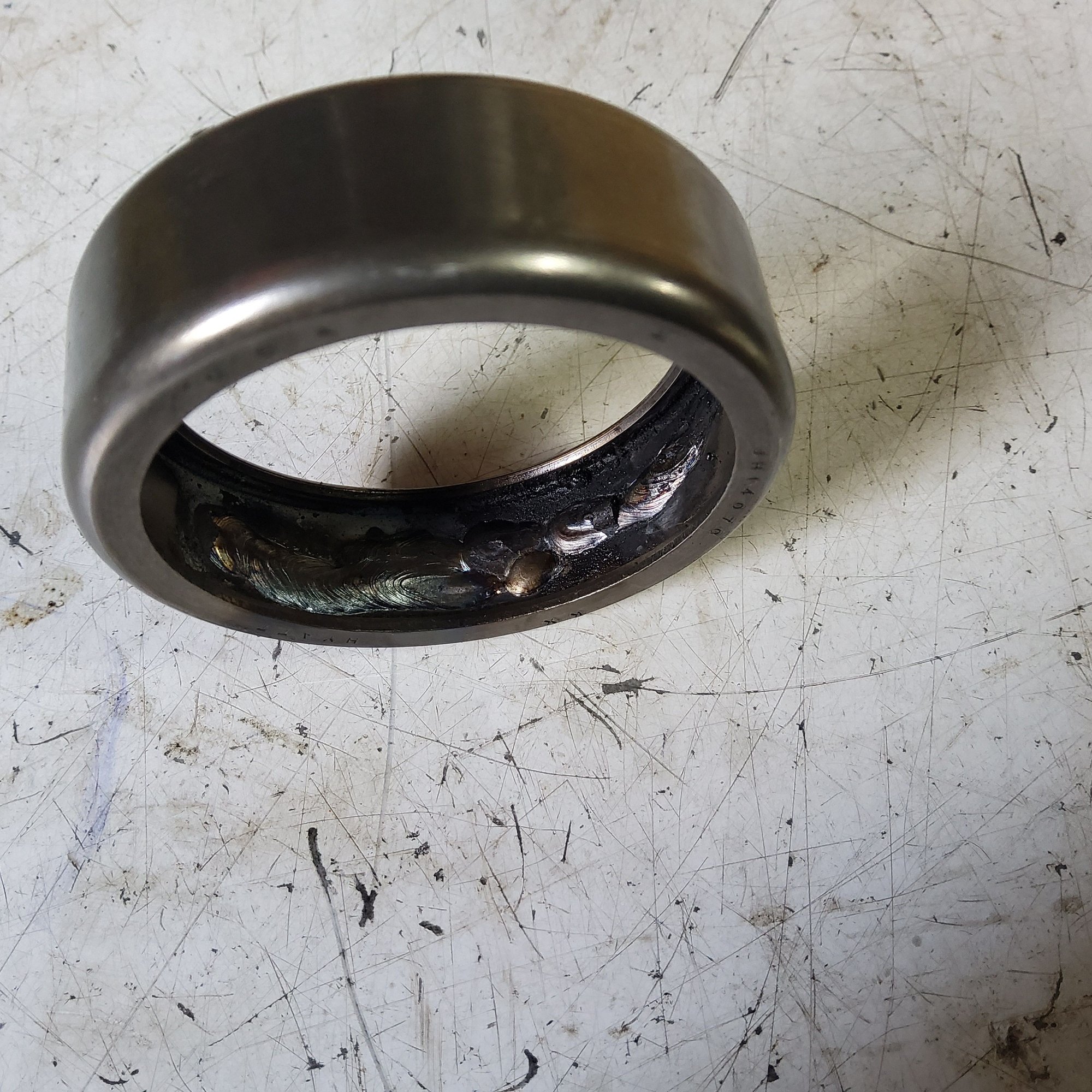 Lay some weld down, and the shells just fall out. Great trick.