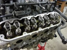 Trunion upgraded rocker arms and springs in