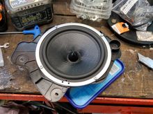Need to drill new holes, and bolt the CRT speaker in place - the original holes are half a hole out.