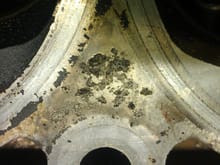 corrosion on '98 806 heads next to coolant passages, between cylinders.