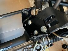 Notice the hex bolt head?  That really shouldn't be there.  Holley/Hooker should have pressed in threaded wheel stud.  I tried to use a regular bolt but obviously that didn't work.