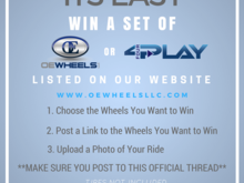 How to win a FREE Set of Wheels