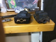 Poly motor mount vs the rubber stocker.  Dont want those AR headers bouncing off of the K-Member.