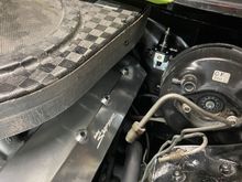 Mounted the Aeromotive fuel regulator in a spot that would be accessible for when needed. Was a good spot because the LS style Holley kit has an electrical connection for fuel pressure right at this location.