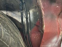 Loosely mocked the fuel lines that have been tucked up closer and secured to the rear of the fender well. These will be hidden and protected behind the inner fender well.