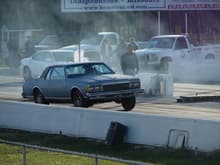 Launching at the drag strip.
