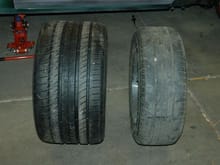 New rear tire vs old rear tire