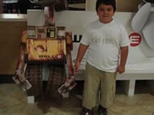 My son with WALL-E.