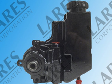 Type 2 power steering pump with attached reservoir