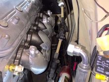 Steering shaft with stock manifold