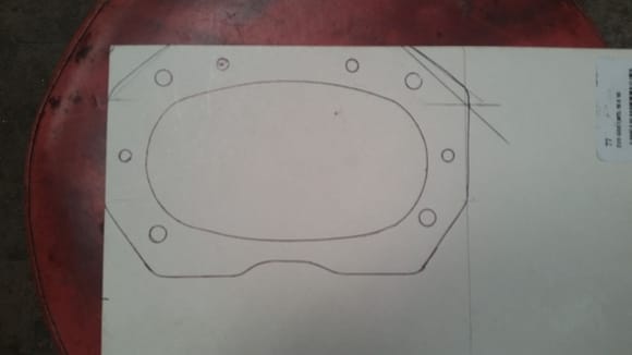 The gasket i cut out.