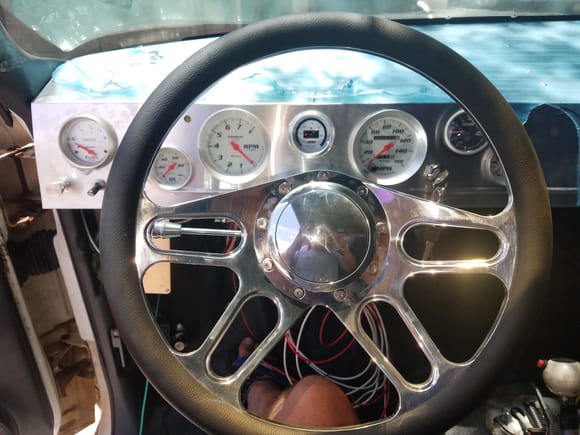 New dash, column and steering wheel.