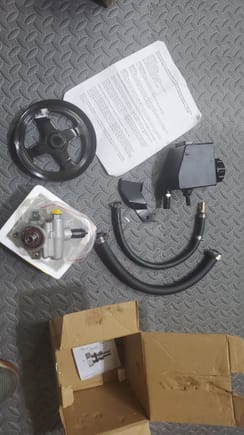 you will have to buy the covette 97-13 power steering pump separate, but its only like $60 on amazon.


