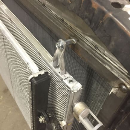 We'll be building an aluminum shroud between the condenser and radiator support