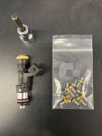 Here's what I got. Used the socket to "install" them in the injectors.