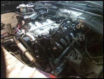 ls1 in! used mounts from BRP Hotrods, great fit!!!