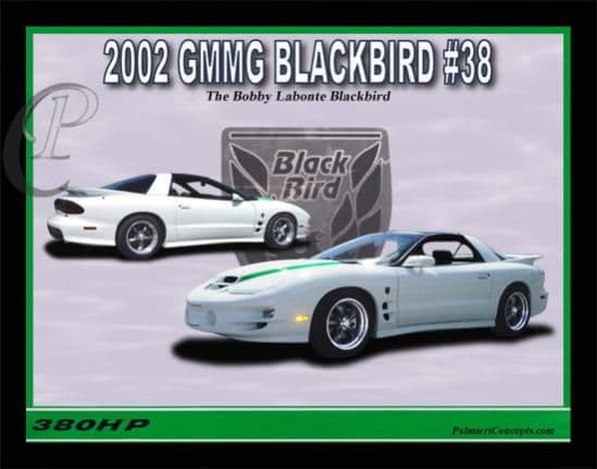 02 GMMG Blackbird #38 (The Bobby labonte Blackbird)