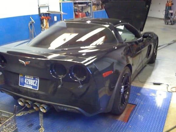 GXP dyno and project...Z06 Vette with a STS twin kit...this was what was getting worked on before I ran...