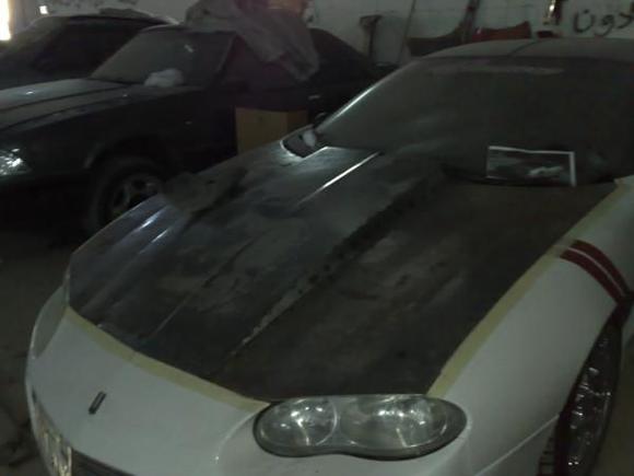 Custom sheetmetal hood "UNpainted"