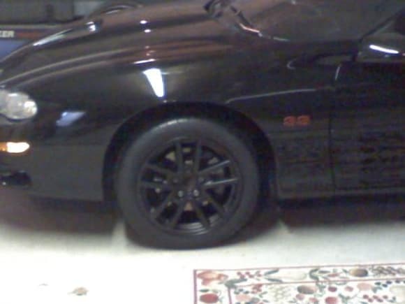 Just got new rubber and powdercoated my rims Matte Black.
