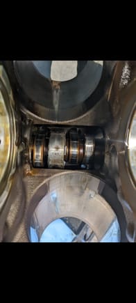 Cam bearing welded to camshaft