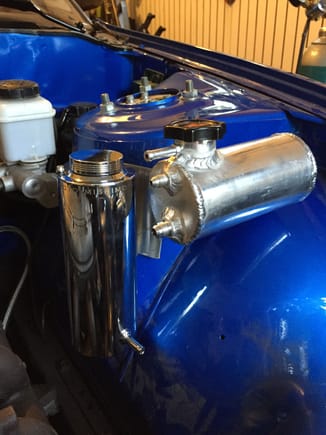 Finished the Surge/Degas Tank and also made the bracket for the coolant overflow bottle