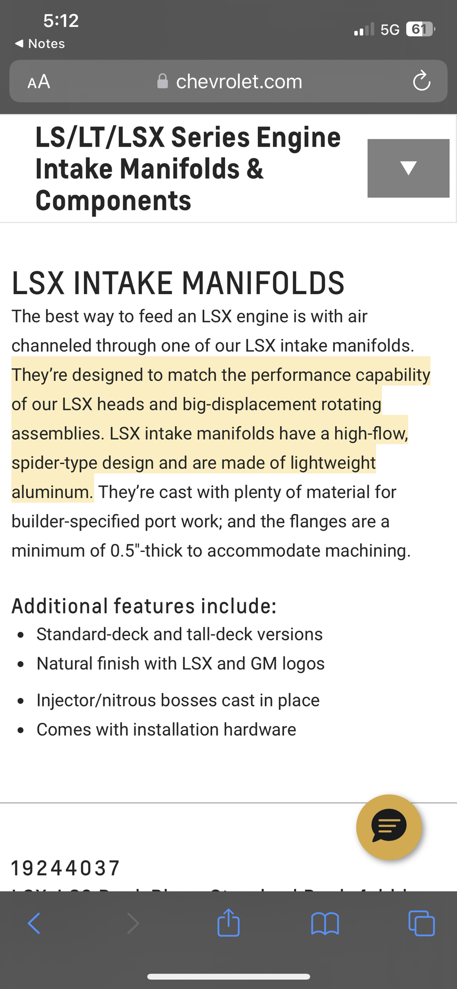 Engine - Intake/Fuel - 19244035 LSX-LS3 Single-Plane Standard Deck 4-bbl Manifold - New - All Years Chevrolet All Models - Allen Park, MI 48101, United States