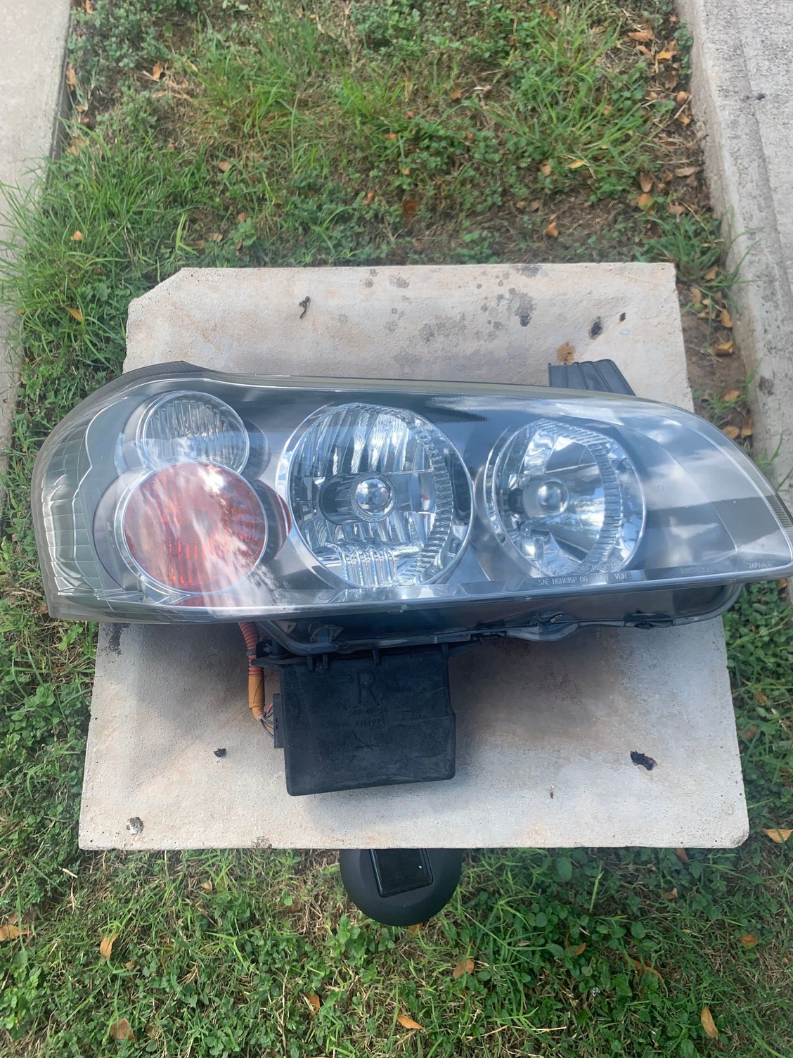 Outside light after clear coating�