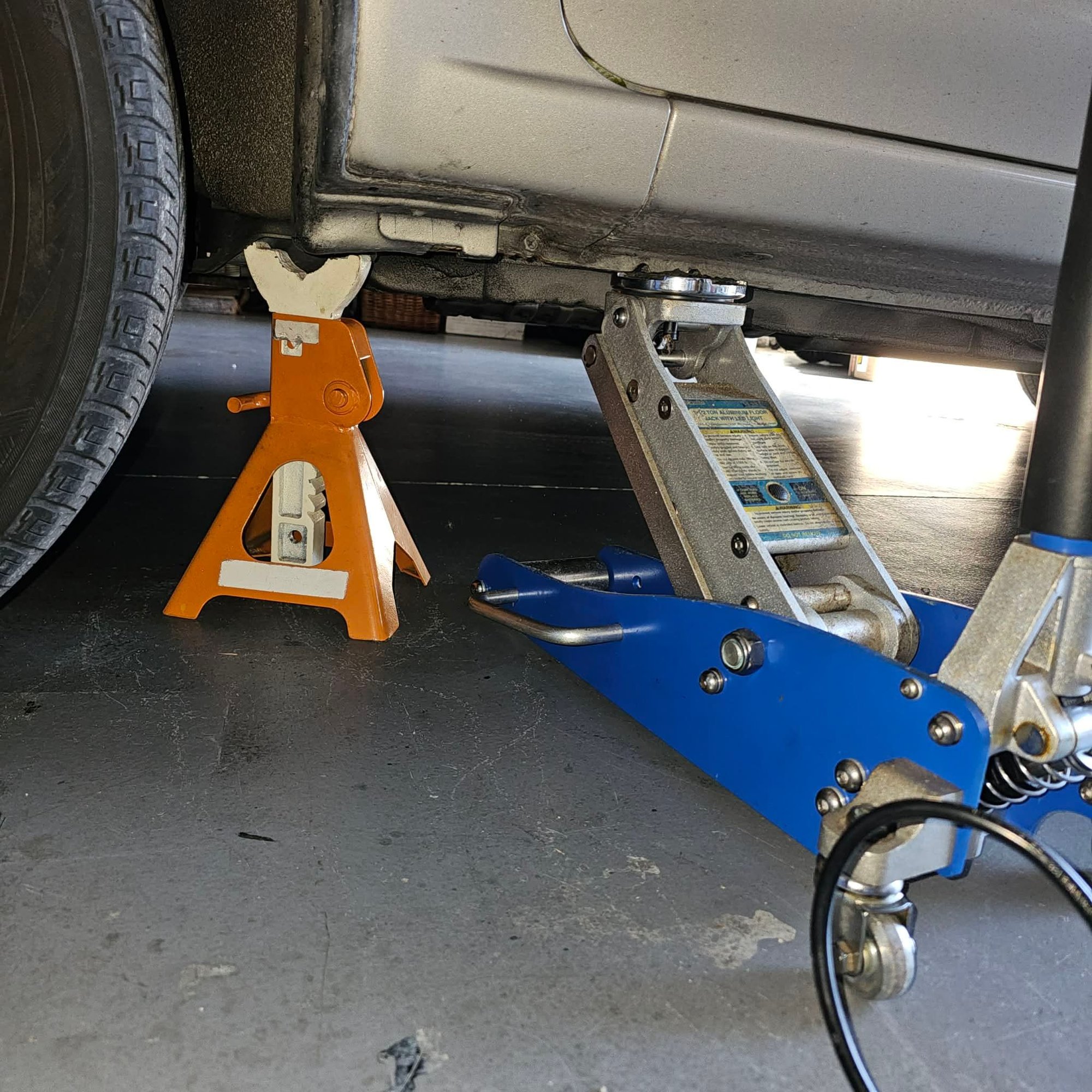 Safety first, used Jack Stands everywhere!