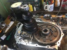 Fork shifter assemblies removed