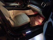 A look at the interior of my car with the kickplates