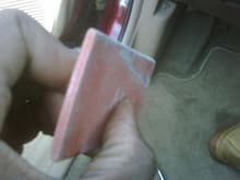 Used rubber squeegee from body shop