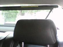Rear Window Sun Shade (only with Elite Package)