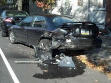Hit at ~50 mph