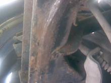 rust on the rear axle