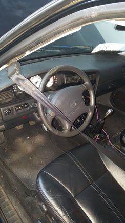 needs to be vacuumed but its been sitting in a garage for a year.