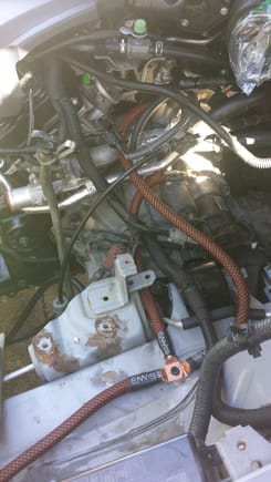 Primary ground for engine, tranny, battery.