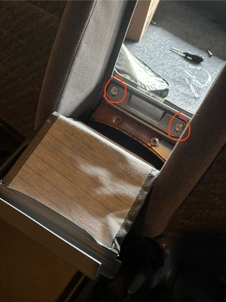 Two center 10mm bolts