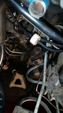 Manual trans mount, still installed, right side, closer to firewall