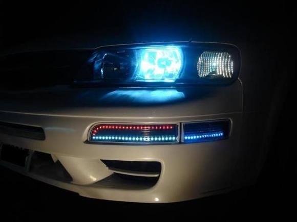 red is the turn signal.