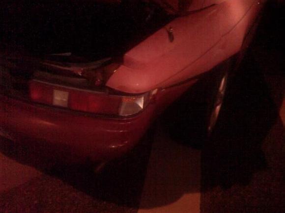 after the crack head ran the light and hit me =/