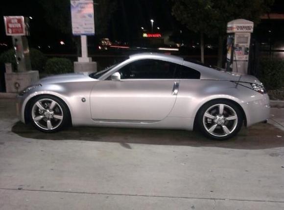 Just filling up some gas fresh from the dealership!