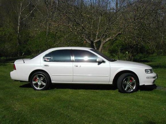 Before I lowered it, but just after getting those shiny new wheels